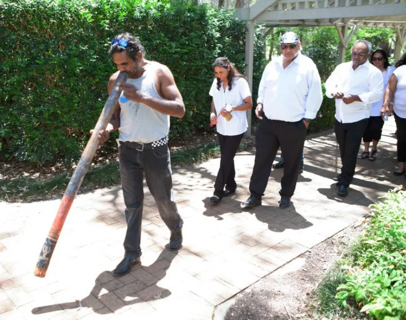 Something Beautiful Remains Aboriginal funeral service with a didgeridoo ceremony honouring cultural traditions.