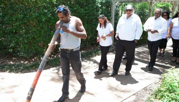 Something Beautiful Remains Aboriginal funeral service with a didgeridoo ceremony honouring cultural traditions.